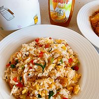 #鸡汁入家宴 感恩正当“食”#鸡汁炒饭的做法图解5