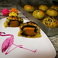 手抓饼做【蛋黄酥】的做法图解19