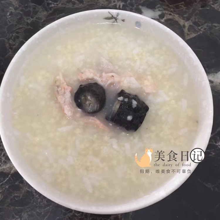 海参养颜粥的做法