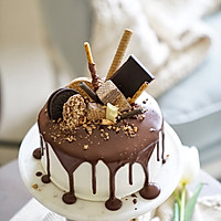 巧克力淋面蛋糕-祝自己生日快乐的做法图解28