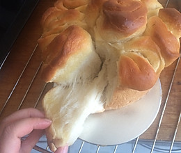中种手撕面包，奶香十足的做法