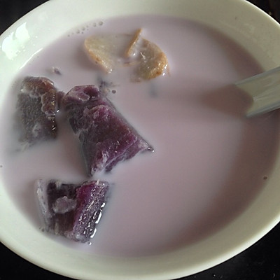 牛奶紫薯粥—早餐之感冒时周末的一天三餐