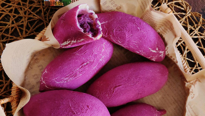 新晋网红紫薯包