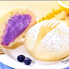 紫薯芋泥日式冰面包(直接法)