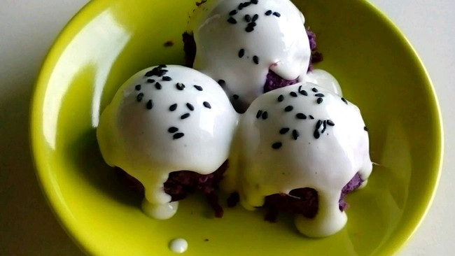 简单好吃的紫薯球的做法
