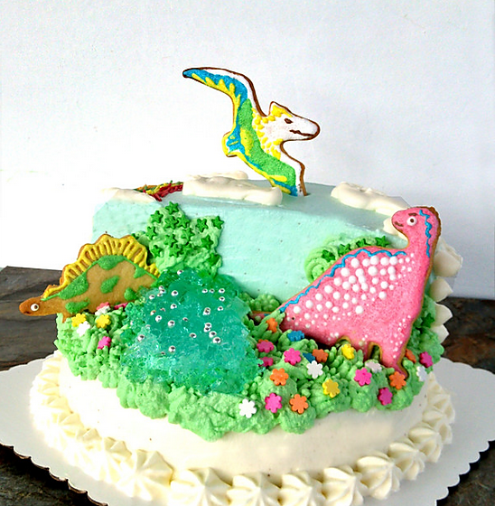 侏罗纪恐龙生日蛋糕的做法