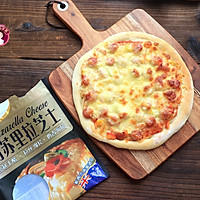 #安佳马苏里拉芝士挑战赛# 无油脆底香肠披萨的做法图解11