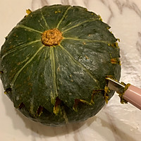 红豆糯米蒸南瓜的做法图解1