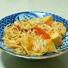 金针菇炒鱼豆腐
