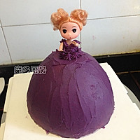 紫薯芭比公主蛋糕的做法图解24