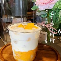 #夏日多巴胺饮品#芒果荔枝椰椰的做法图解3