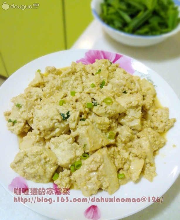 家常炒豆腐的做法