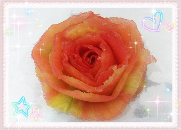 西红柿花（可以吃的玫瑰花）的做法