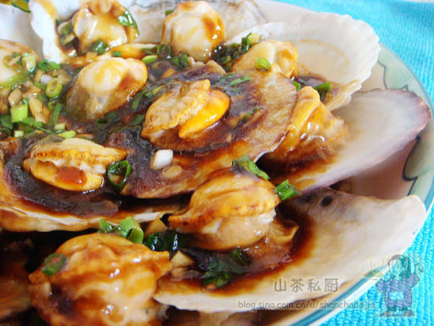 Scallops with fish sauce