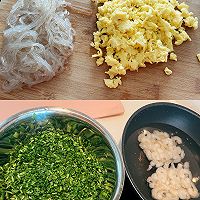 韭菜鸡蛋虾仁粉条饺的做法图解2