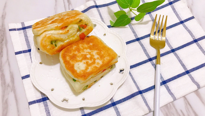 香葱火腿鸡蛋五香饼