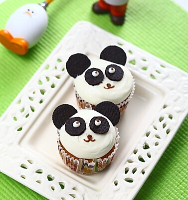 熊猫杯子蛋糕