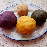 桃山皮原味和彩色面皮制作#在“家”打造ins风美食#的做法图解27