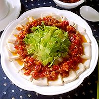 剁椒肉末蒸豆腐#方太一代蒸传#的做法图解16