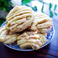 葱香火腿花卷的做法图解10