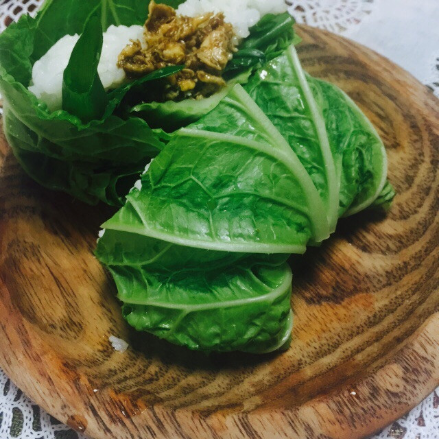 大白菜饭团子的做法