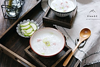 #秋天怎么吃#丝瓜香肠粥的做法