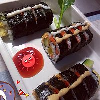 自制超美味   幸福寿司~的做法图解2