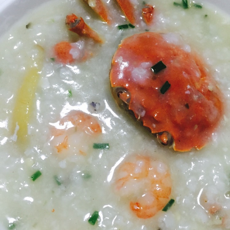 Shrimp and crab congee