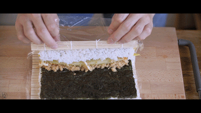 反转肉松寿司卷的做法图解13