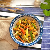 蒜苗炒扇贝肉的做法图解17