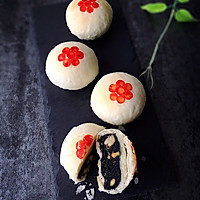 黑芝麻核桃酥皮月饼的做法图解9