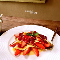 阳光早餐-草莓可丽饼的做法图解3