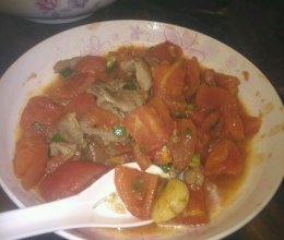 蕃茄炒肉片的做法