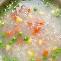 #春日露营#豌豆瘦肉粥的做法图解3