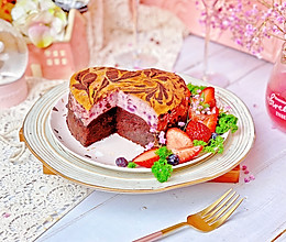 #憋在家里吃什么#紫薯芝士布朗尼小情人做给大情人的蛋糕的做法