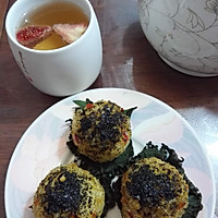 紫苏烤饭团+草莓红茶的做法图解6