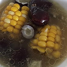海皇椰玉米红枣炖鸡汤#花家味道#