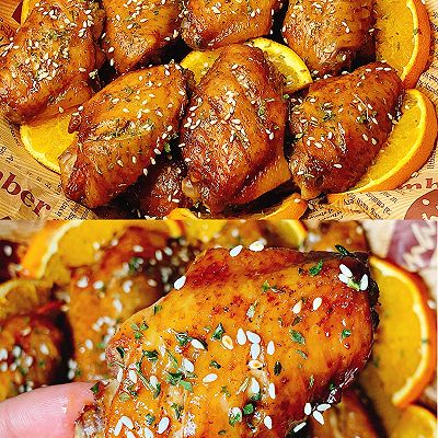 低卡无油❗️清新不腻的橙香鸡翅