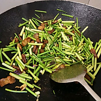 蒜苔炒肉的做法图解4