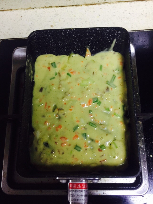 香菇胡萝卜鸡蛋饼的做法