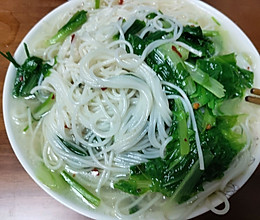 青菜挂面的做法