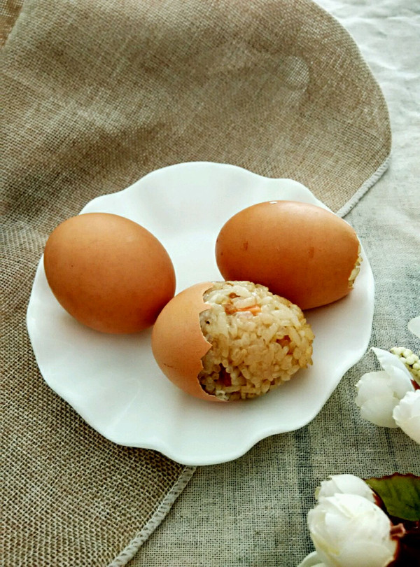 蒸糯米鸡蛋饭