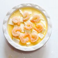 虾仁豆腐蒸蛋的做法图解3