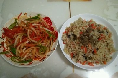 电饭锅做抓饭，简易好吃