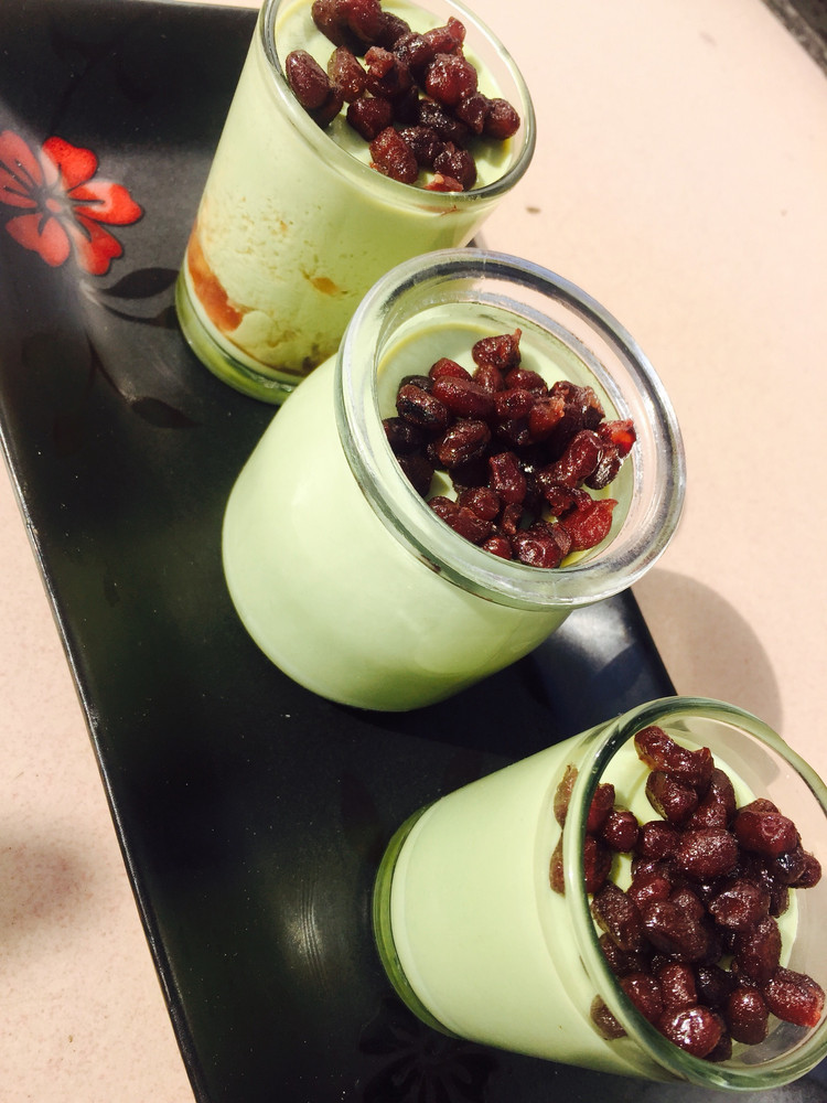 抹茶布丁的做法