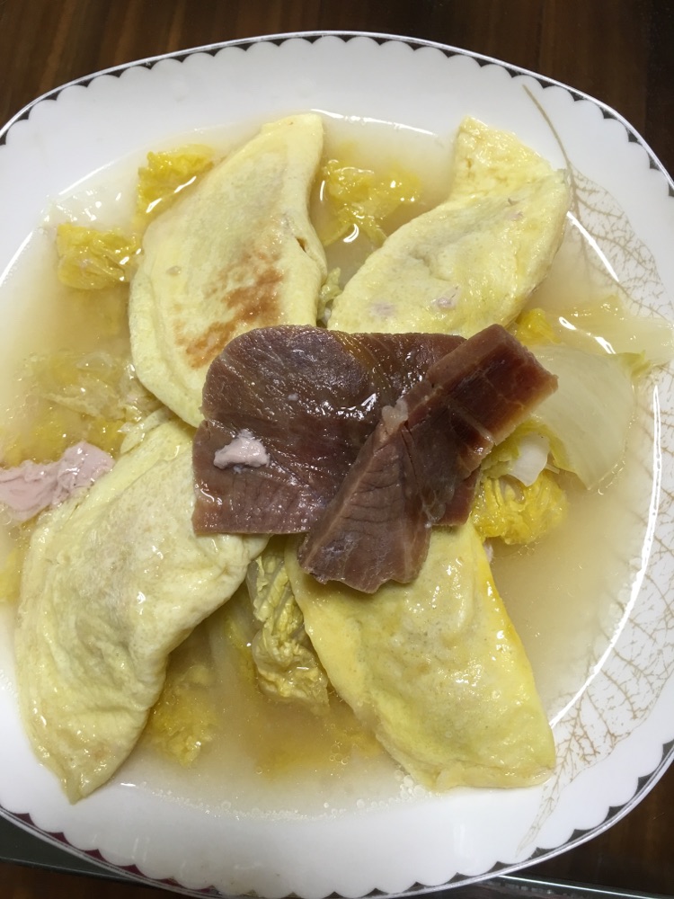 大白菜蒸蛋饺