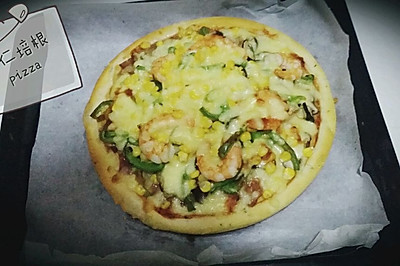 虾仁培根披萨（长帝3.5版）