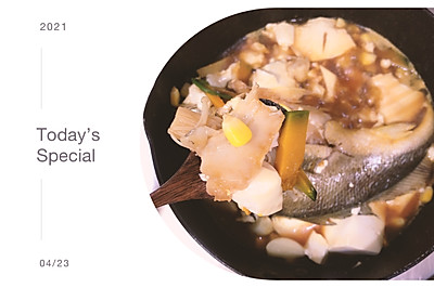 小锅料理|小黄鱼豆腐杂蔬锅 减脂快手餐