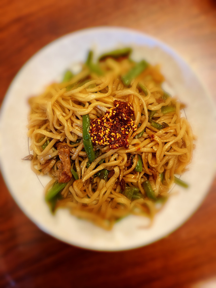 豆角焖面的做法