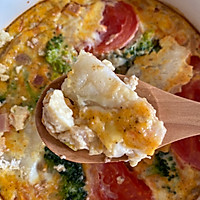 #宝宝的第一口辅食鱼#挪威北极鳕鱼蔬菜烘蛋的做法图解11